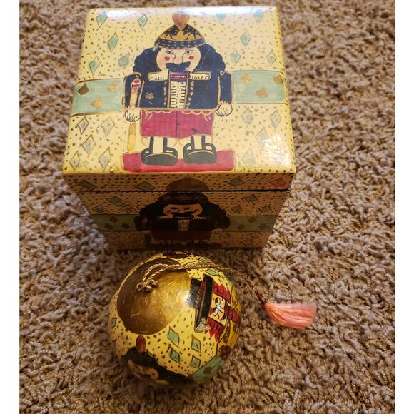 Vintage Nutcracker Decorative Ornament Christmas Tree Decor India with Box - Picture 1 of 16